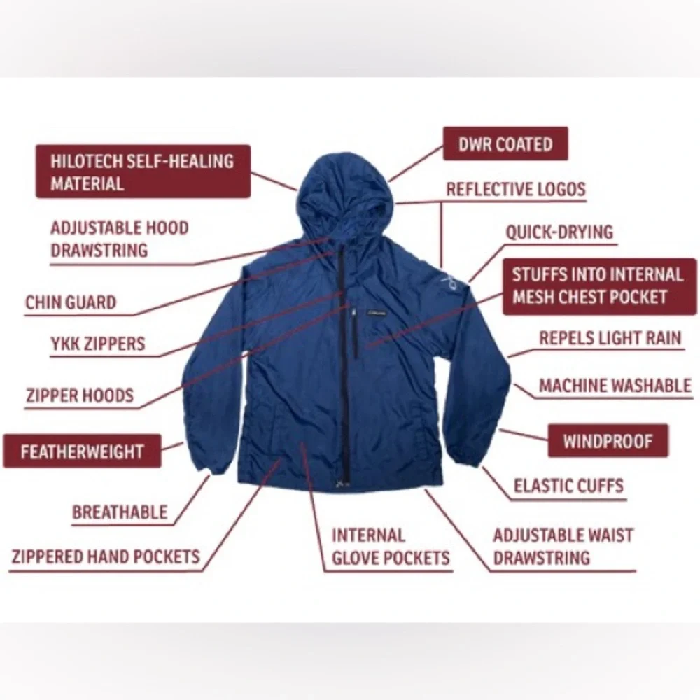 NWT COALATREE The Whistler Self-Healing Windbreaker in Green Size S - Picture 6 of 6